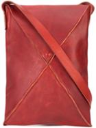 Ma+ Rectangular Crossbody Bag, Adult Unisex, Red, Horse Leather