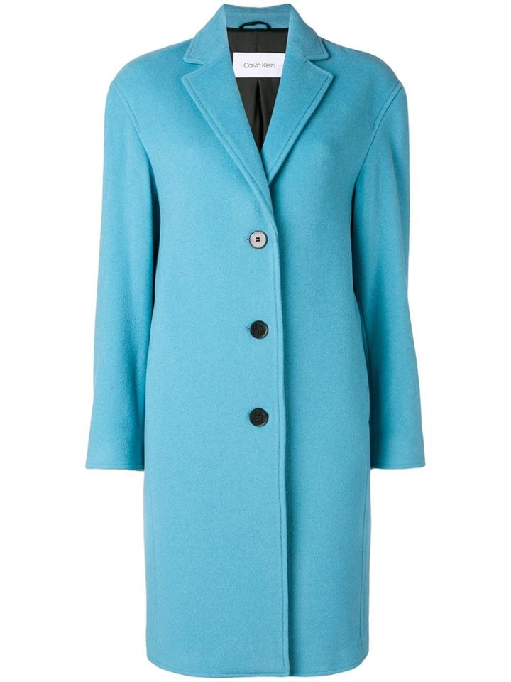 Calvin Klein Cocoon Coat - Blue