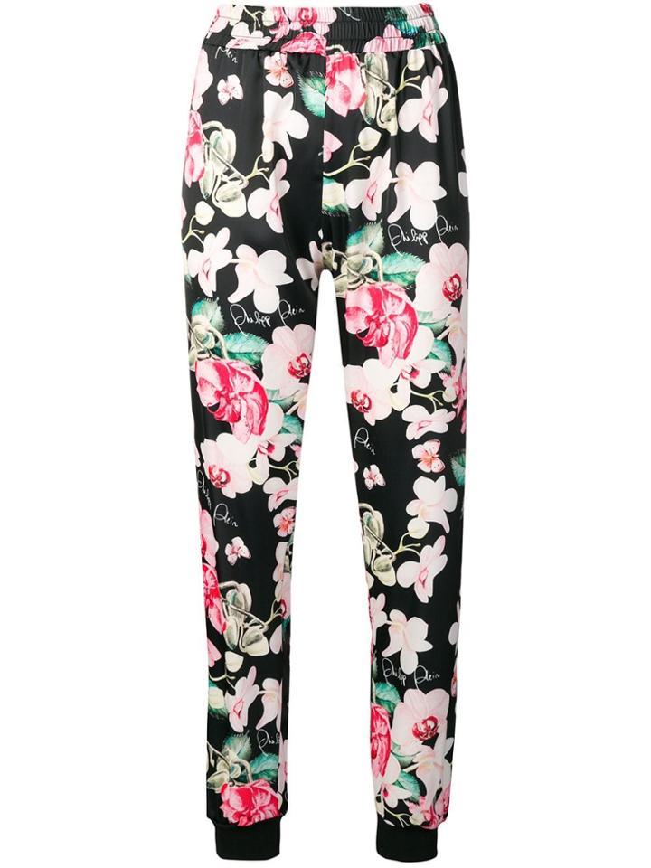 Philipp Plein Flowers Track Pants - Black