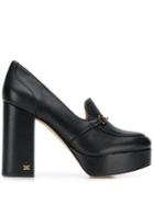 Sam Edelman Block-heel Platform Loafers - Black