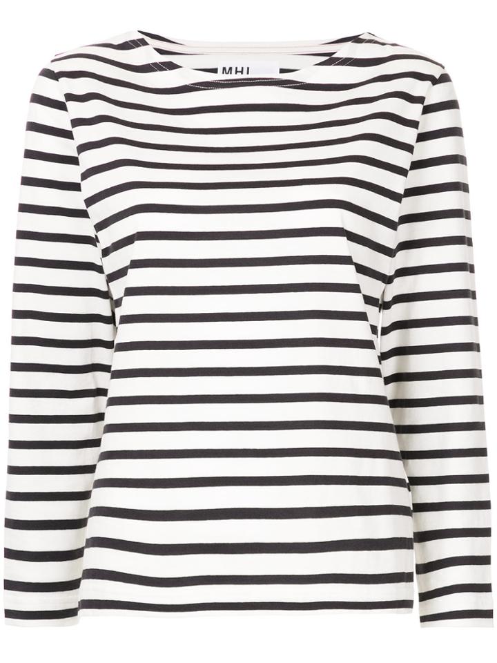Margaret Howell Striped Top - White