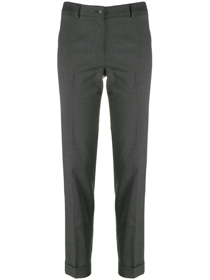 Fabiana Filippi Slim Cropped Trousers - Grey