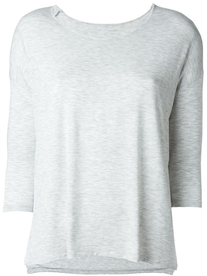 Majestic Filatures Scoop Neck Top, Women's, Size: 1, Grey, Spandex/elastane/viscose