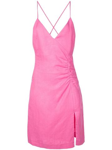 Callipygian Mini Slip Dress - Pink