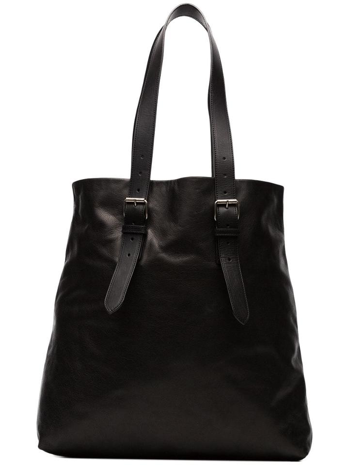 Ann Demeulemeester Leather Tote Bag - Black