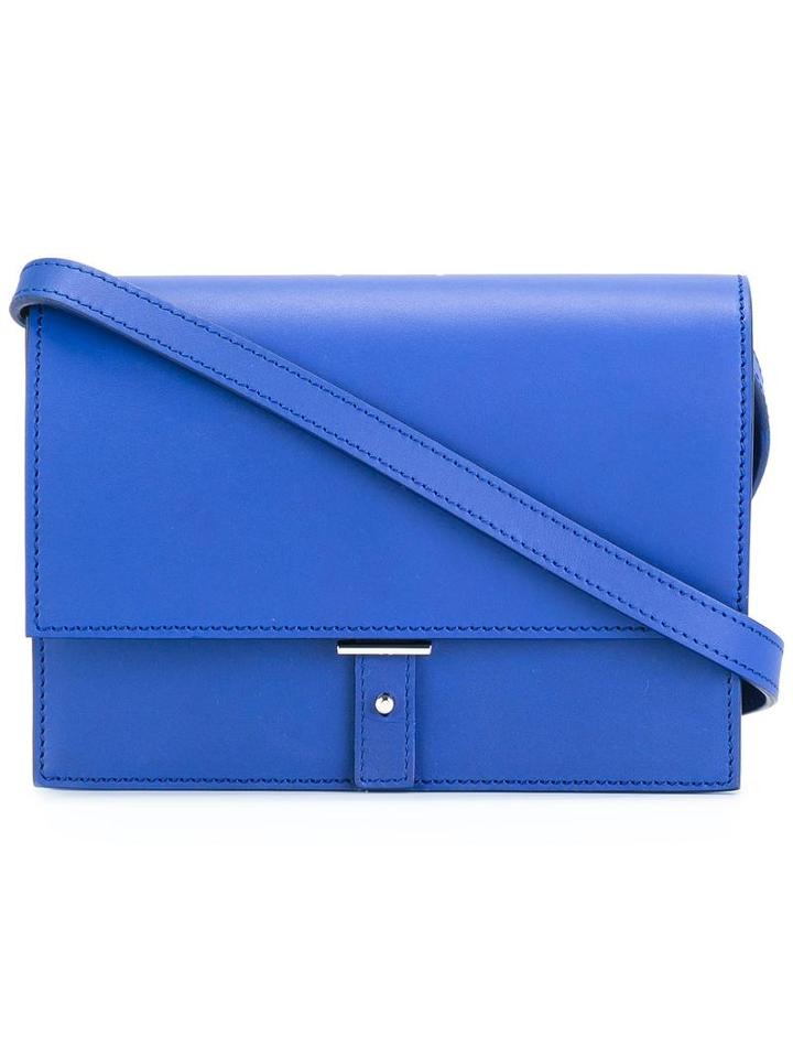 Pb 0110 Flap Closure Crossbody Bag, Women's, Blue