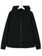 Cp Company Kids Teen Full-zipped Hoodie - Black