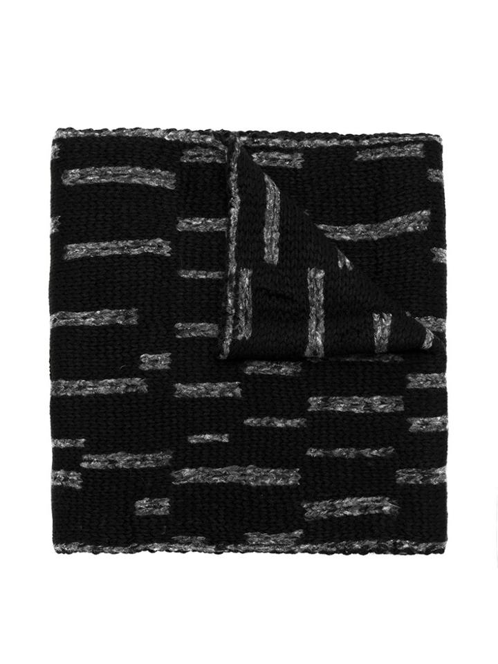 Uma Raquel Davidowicz Blurry Stripes Scarf - Black