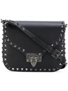 Valentino - Rockstud Rolling Shoulder Bag - Women - Calf Leather/leather/metal - One Size, Black, Calf Leather/leather/metal