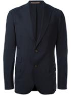 Eleventy Two Button Blazer, Men's, Size: 56, Blue, Spandex/elastane/wool