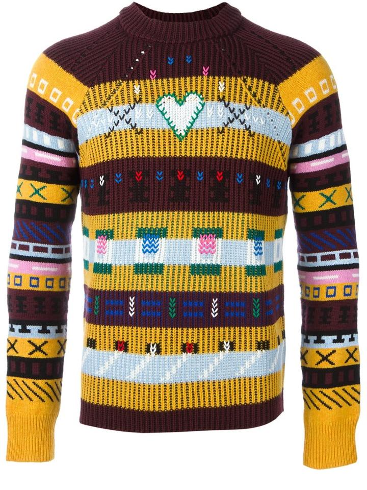 Kenzo Embroidered Jumper, Men's, Size: Large, Polyamide/wool