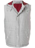 Eleventy Hooded Gilet - Grey