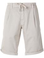 Eleventy Cargo Shorts, Men's, Size: 34, Grey, Spandex/elastane/cotton
