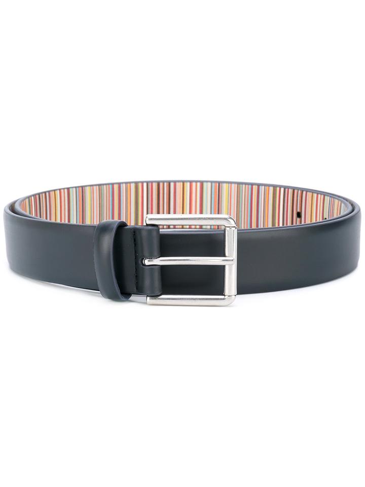 Paul Smith - Square Buckle Belt - Men - Leather - 100, Black, Leather