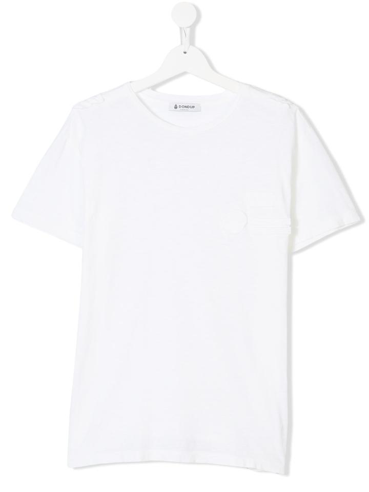 Dondup Kids Multi Patch T-shirt - White