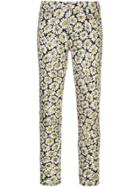7 For All Mankind Floral Print Jeans - White
