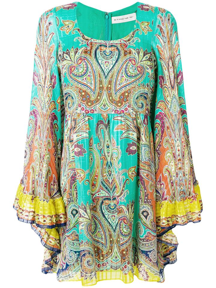 Etro Paisley Print Dress - Green