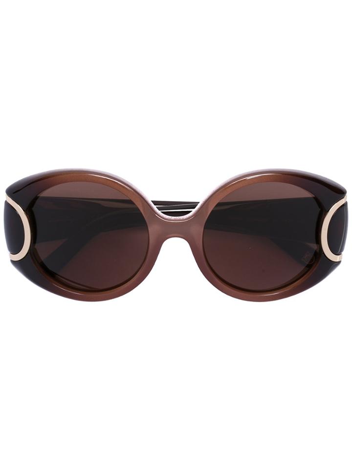 Salvatore Ferragamo Eyewear Signature Sunglasses - Brown