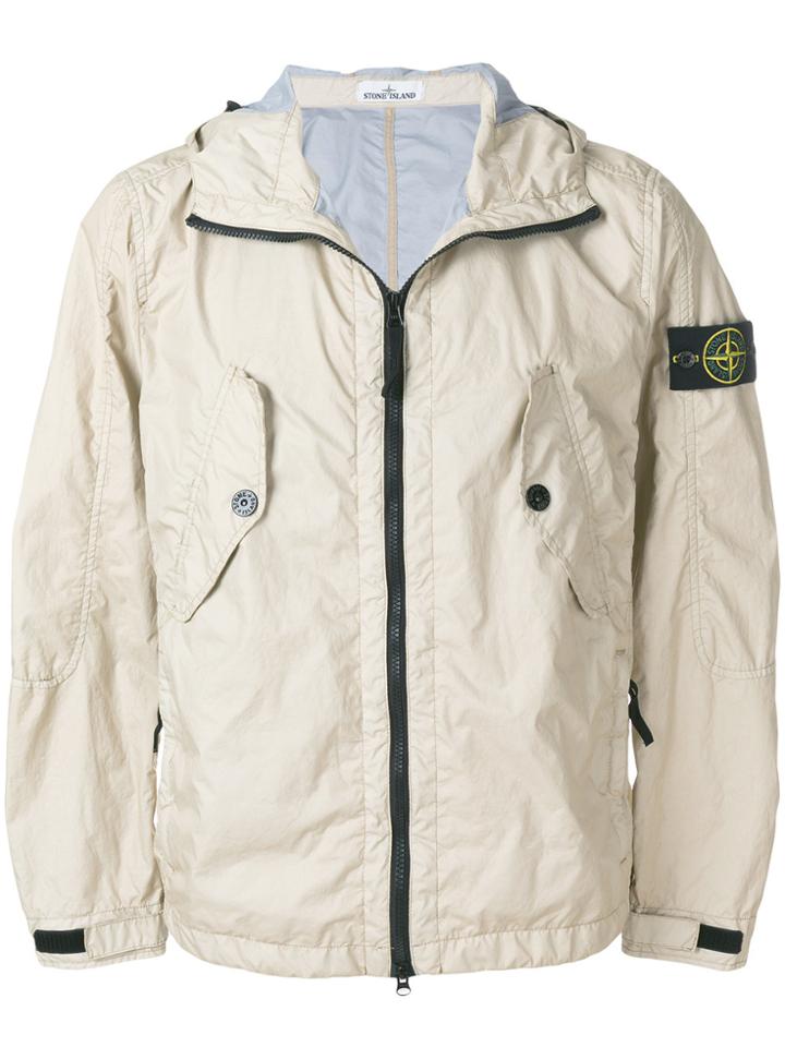 Stone Island Lightweight Zipped Jacket - Nude & Neutrals