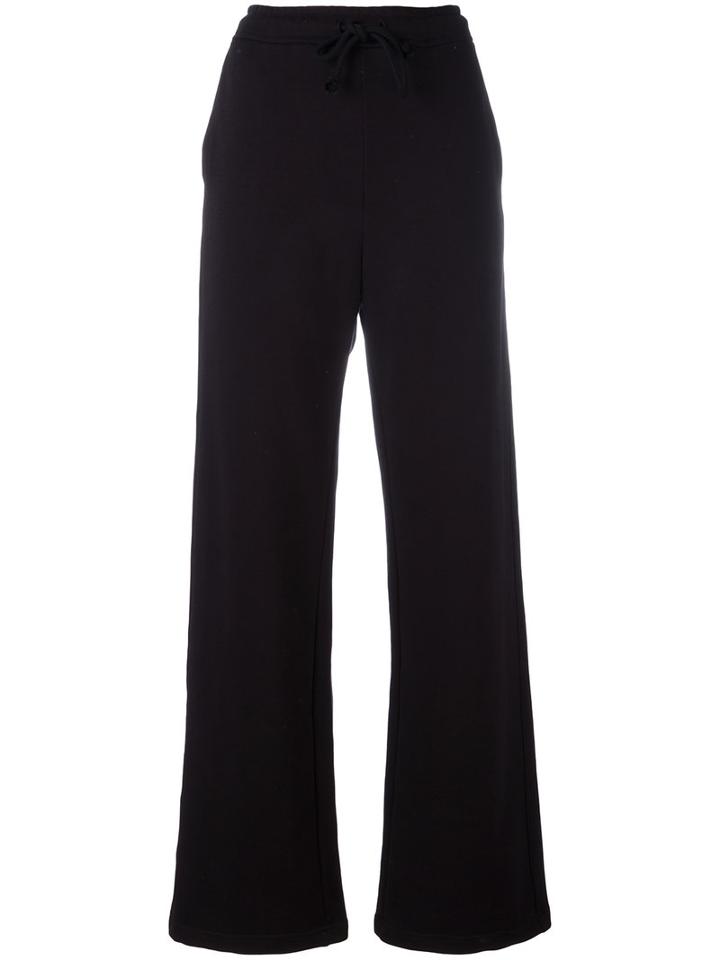 Raf Simons Wide Leg Track Pants, Women's, Size: Small, Black, Cotton