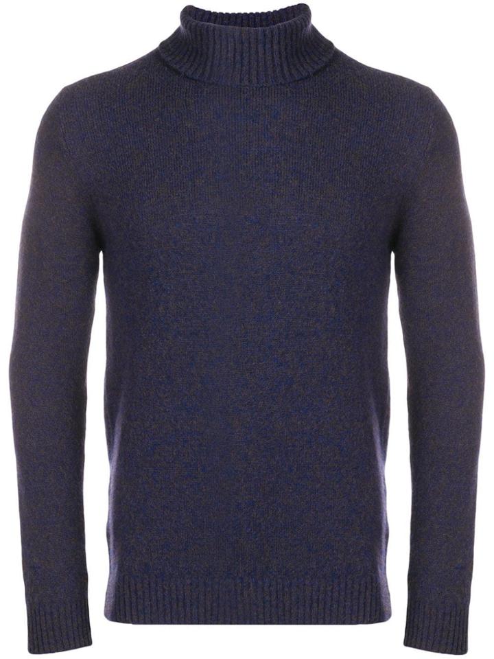 Circolo 1901 Roll-neck Fitted Sweater - Blue
