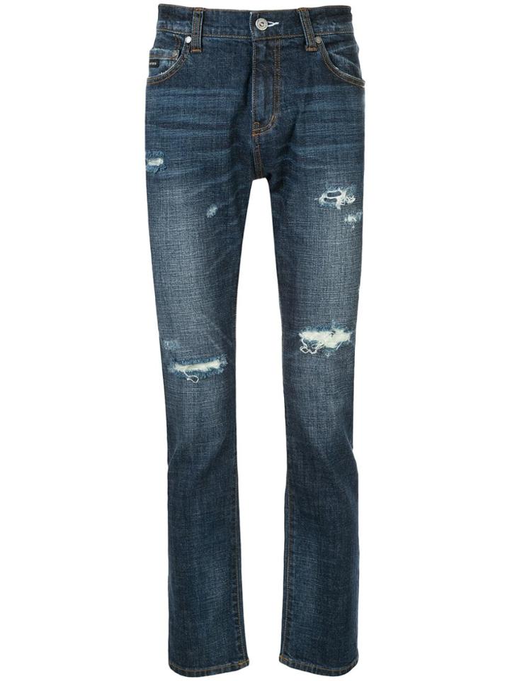 Loveless Distressed Jeans - Blue