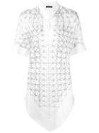 Fabiana Filippi - Embroidered Blouse - Women - Silk/cotton - 48, White, Silk/cotton