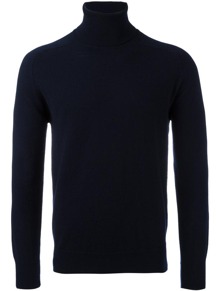 Ami Alexandre Mattiussi - Turtle-neck Jumper - Men - Cashmere/wool - S, Blue, Cashmere/wool