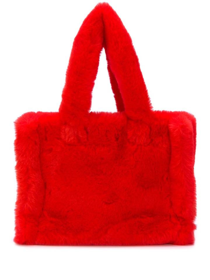 Stand Studio Liz Faux-fur Tote Bag - Red