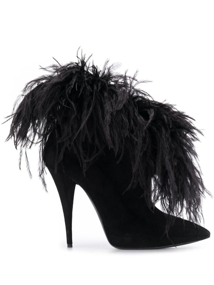 Saint Laurent Zizi 110mm Booties - Black
