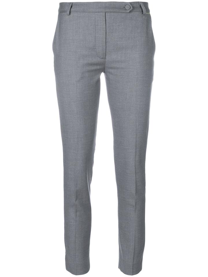 Styland Cropped Tailored Trousers - Grey