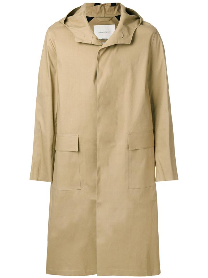 Mackintosh Long Hood Coat - Nude & Neutrals