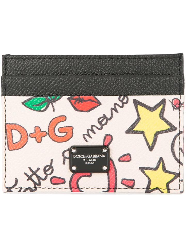 Dolce & Gabbana Mural Print Card Holder - Multicolour