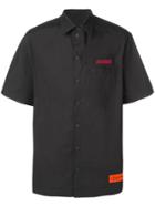 Heron Preston Logo Embroidered Shirt - Black