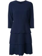 Steffen Schraut Striped Classic Collar Dress, Women's, Size: 36, Blue, Polyester