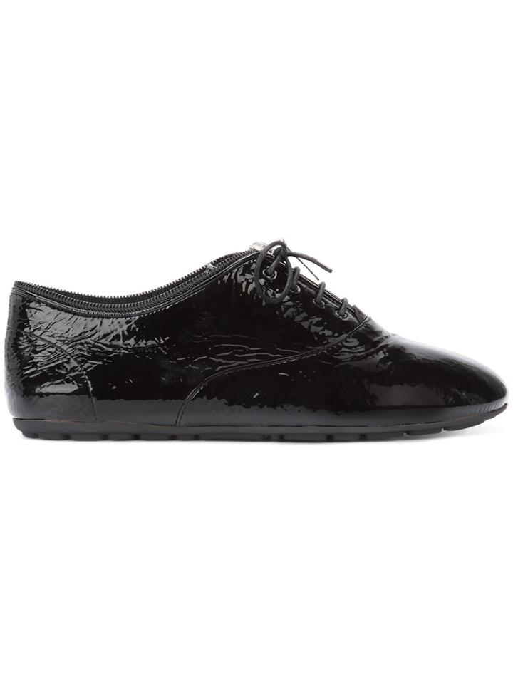 Saint Laurent Zipped Lace-up Shoes - Black