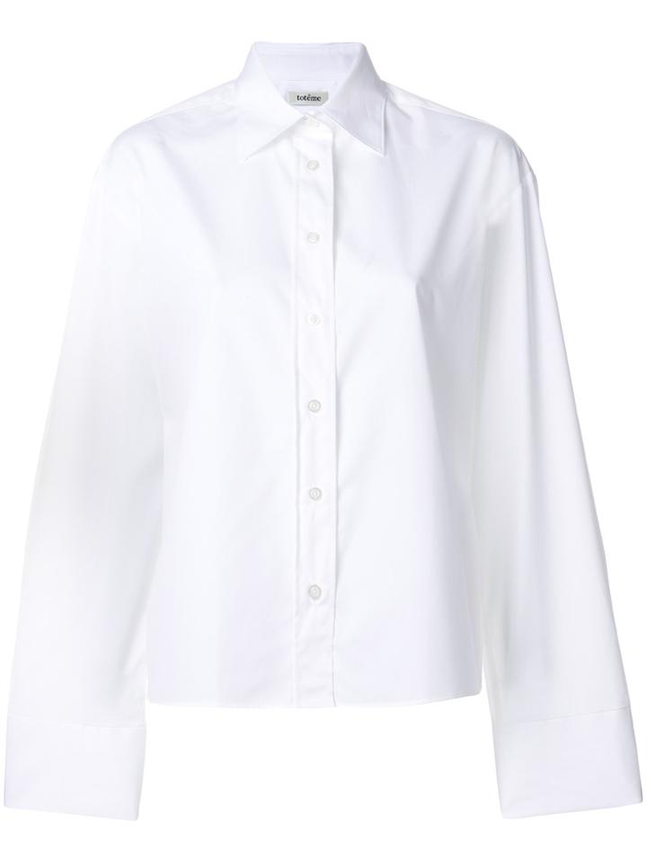 Toteme Classic Long Sleeve Shirt - White