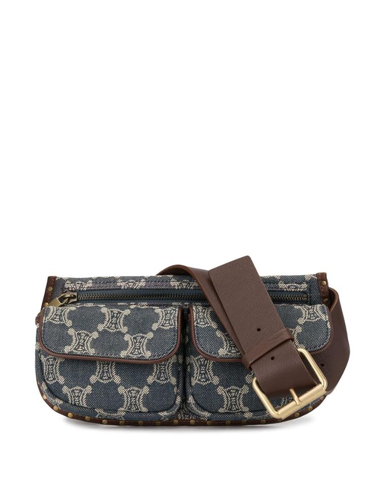 Céline Pre-owned Macadam Belt Bag - Blue