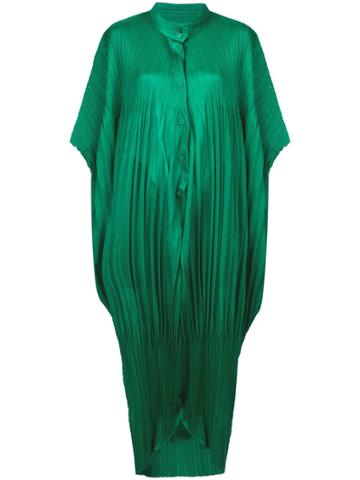 Pleats Please By Issey Miyake Oversized Pleated Jumpsuit - Green