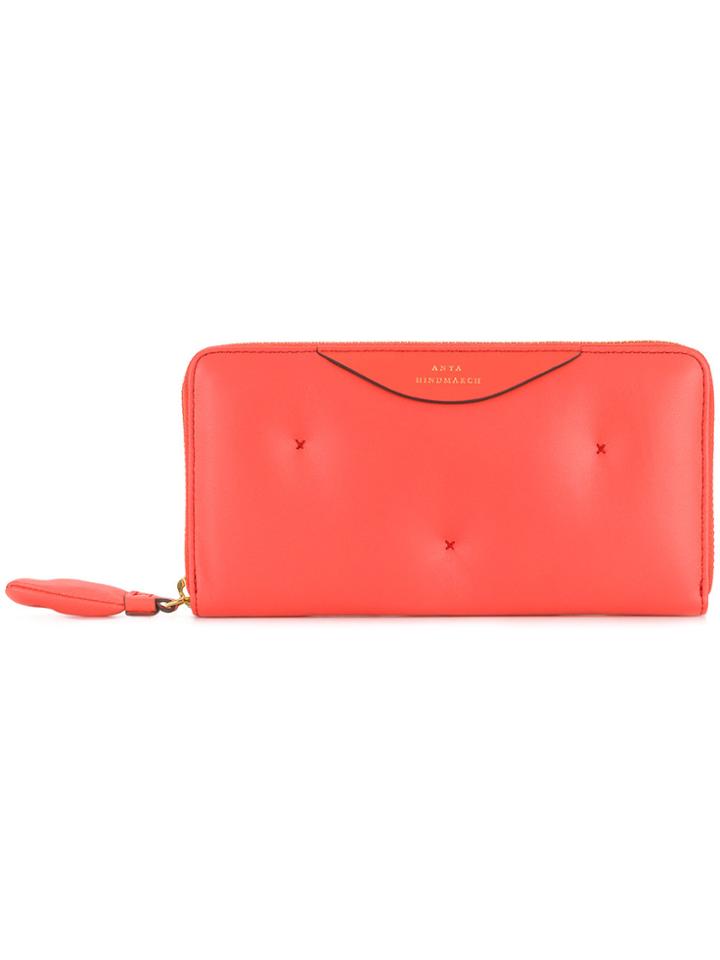 Anya Hindmarch Chubby Zip-around Wallet - Pink & Purple