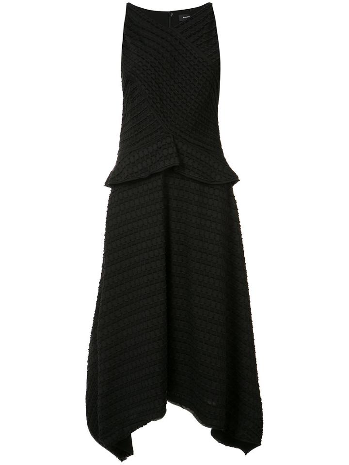 Proenza Schouler Asymmetric Dress, Women's, Size: 8, Black, Silk/cotton