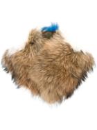 Mr & Mrs Italy - Fur Collar - Women - Fox Fur/polyester/racoon Fur - One Size, Brown, Fox Fur/polyester/racoon Fur