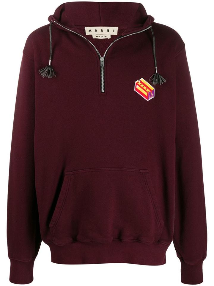 Marni Embroidered Logo Hoodie