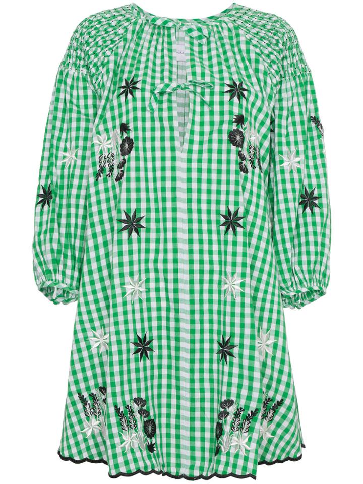 Innika Choo Avens Midi Smock Dress - Green