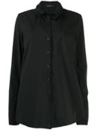 Rundholz Ruffled Collar Shirt - Black