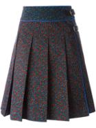 Coach Floral Print Midi Skirt