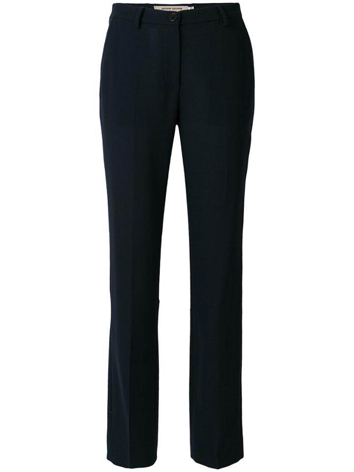 Piccione. Piccione Fitted Tailored Trousers - Blue