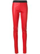 Drome Skinny High-waisted Trousers - Red