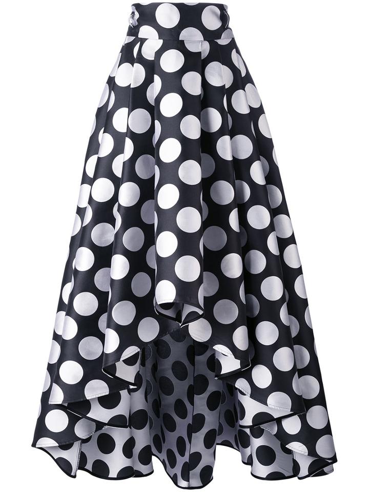 Polka Dot Maxi Skirt - Women - Silk/polyester - 42, Grey, Silk/polyester, Ultràchic
