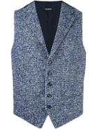 Tagliatore Classic Waistcoat, Men's, Size: 50, Blue, Silk/acrylic/polyamide/virgin Wool